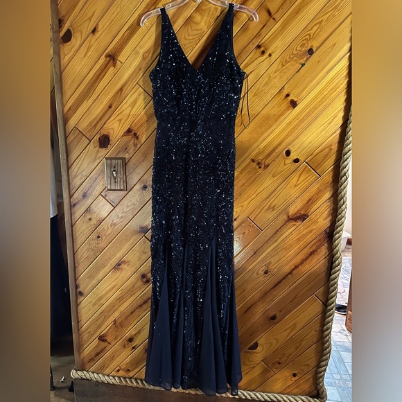 Dark blue formal NW Nightway Dress - Picture 1 of 5
